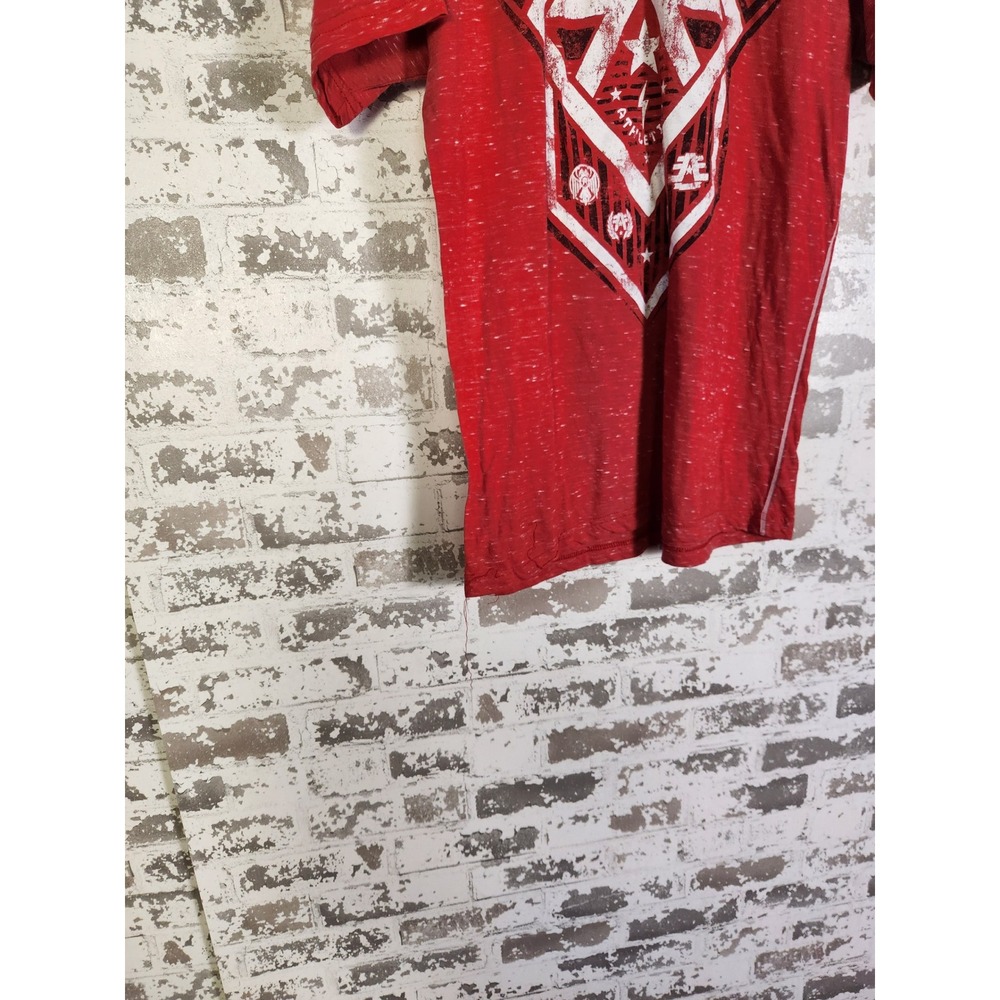 American Fighter Training Division Red Graphic Tee Men's Large Athletic Fit Y2K‎ - Picture 11 of 16